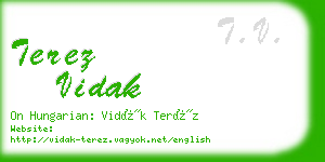 terez vidak business card